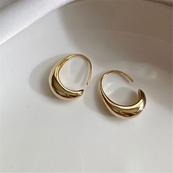 WATER DROP HOOP EARRINGS