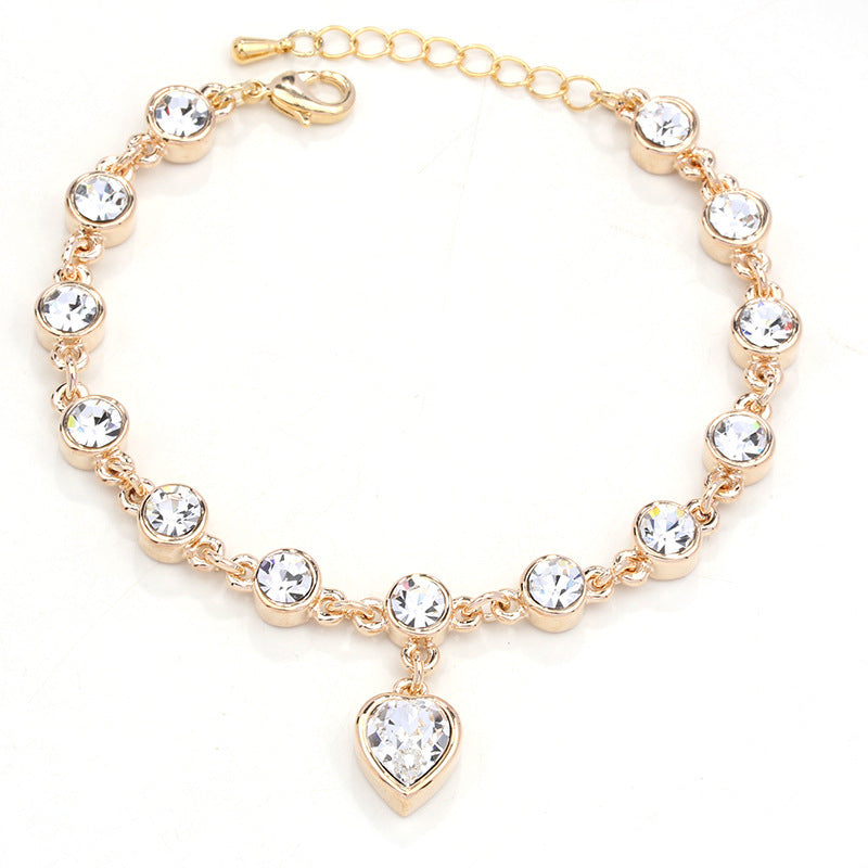 [BOGO FREE] RHINESTONE HEART BRACELET