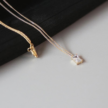 925 STERLING SILVER DIAMOND NECKLACE