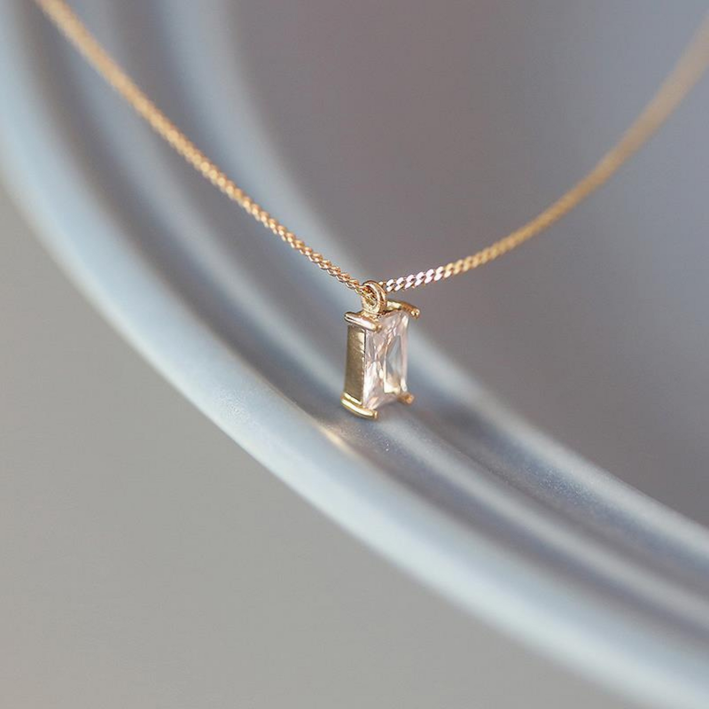 925 STERLING SILVER DIAMOND NECKLACE