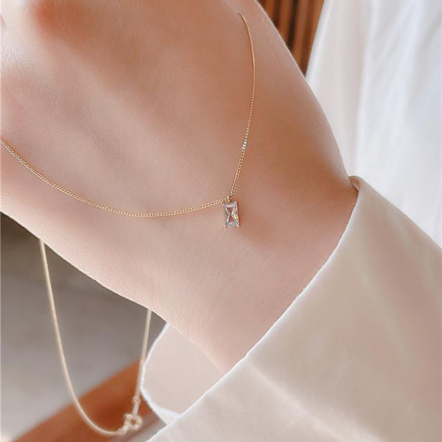 [BOGO FREE] 925 STERLING SILVER DIAMOND NECKLACE