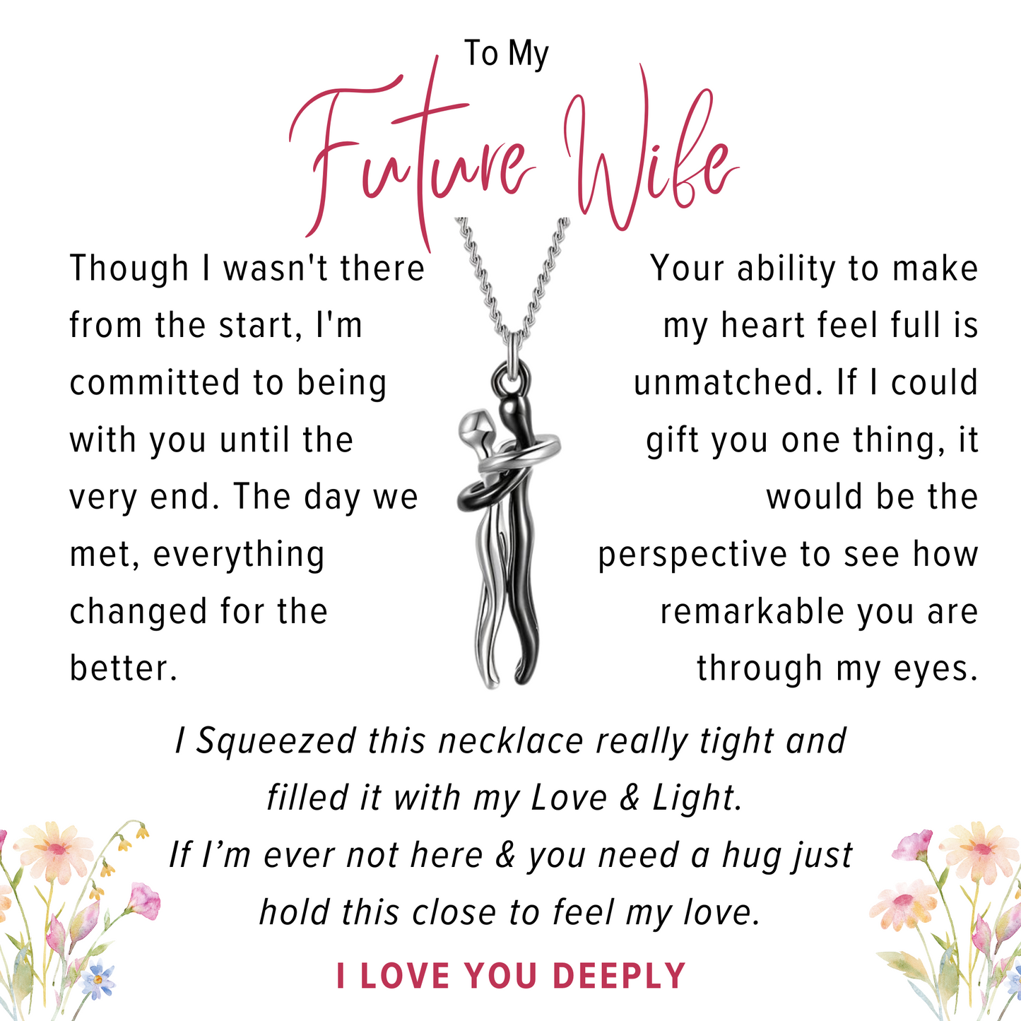 HUG NECKLACE - To My Future Wife