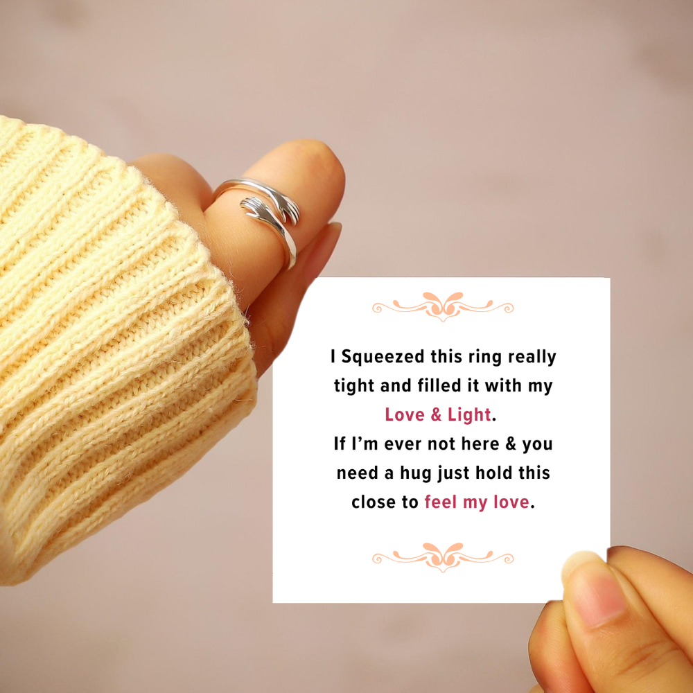 [BOGO FREE] HUG RING S925 - My Love, Love & Light