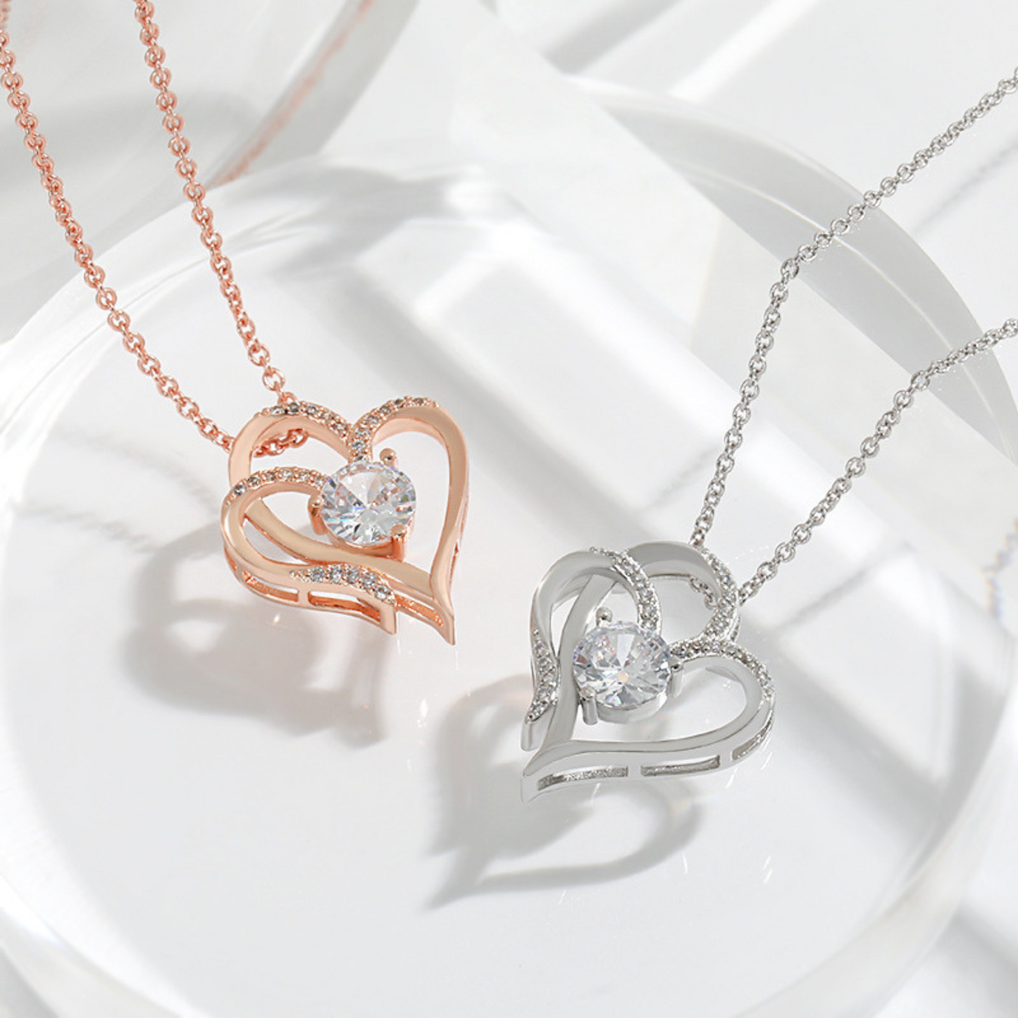 [BOGO FREE] HEART CRYSTAL PENDANT NECKLACE