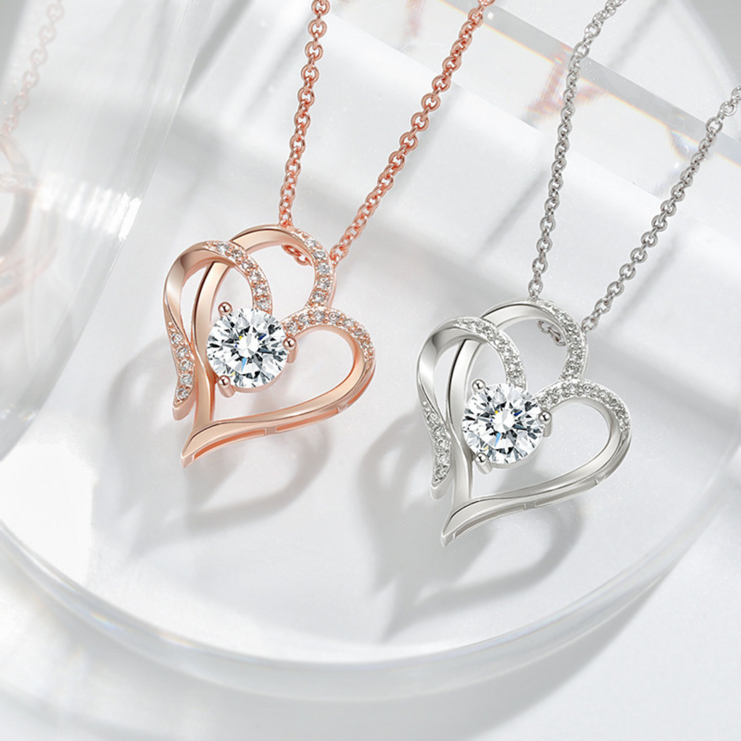 [BOGO FREE] HEART CRYSTAL PENDANT NECKLACE