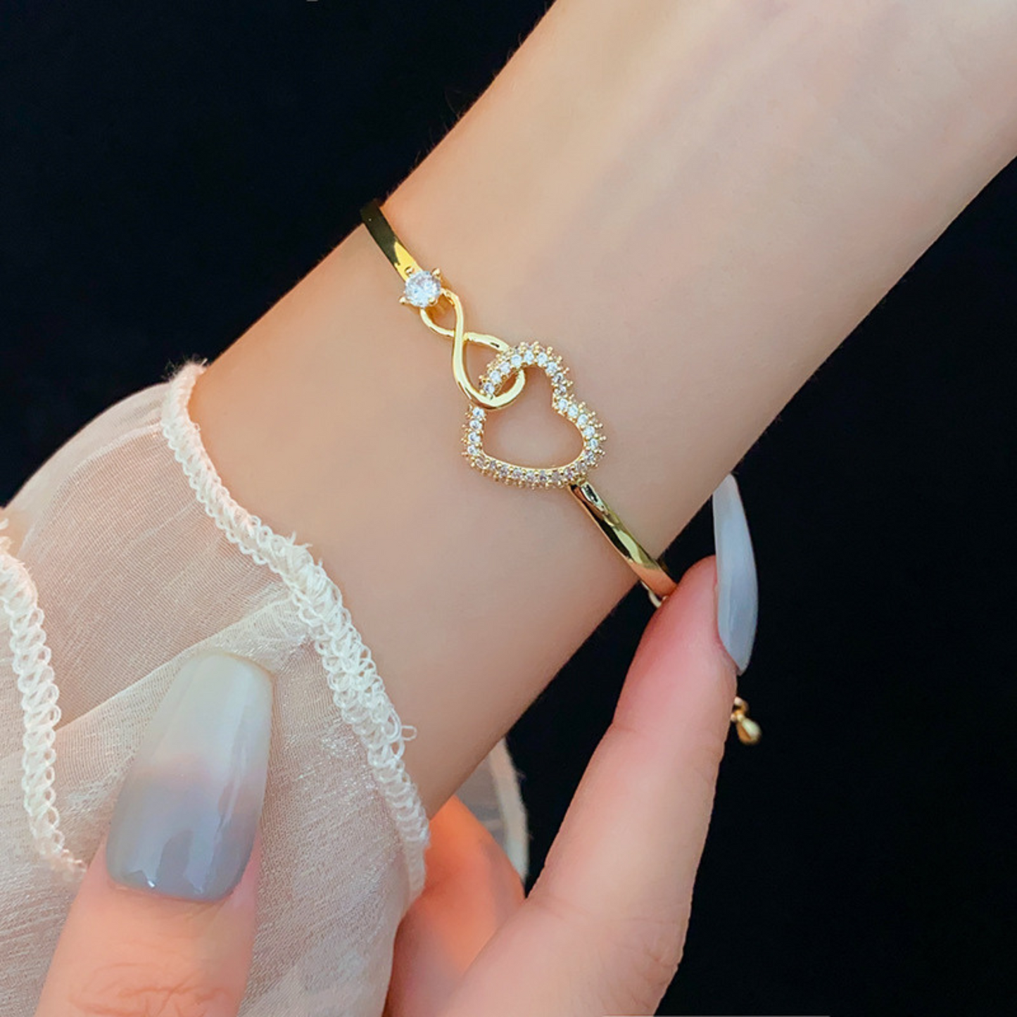 INFINITY HEART BRACELET