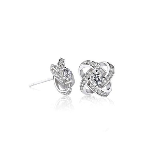 [BOGO FREE] LOVE KNOT CRYSTAL STUD EARRINGS