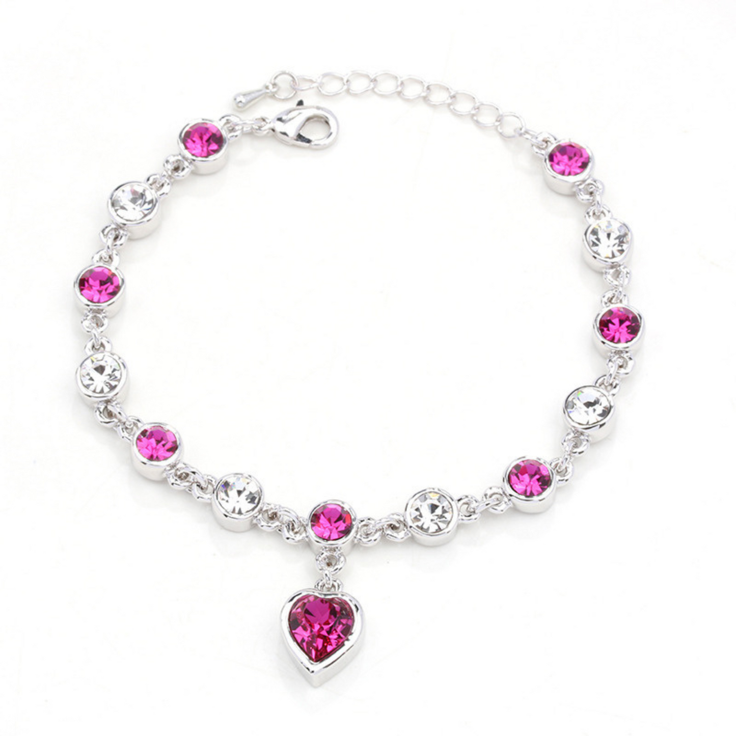 [BOGO FREE] RHINESTONE HEART BRACELET