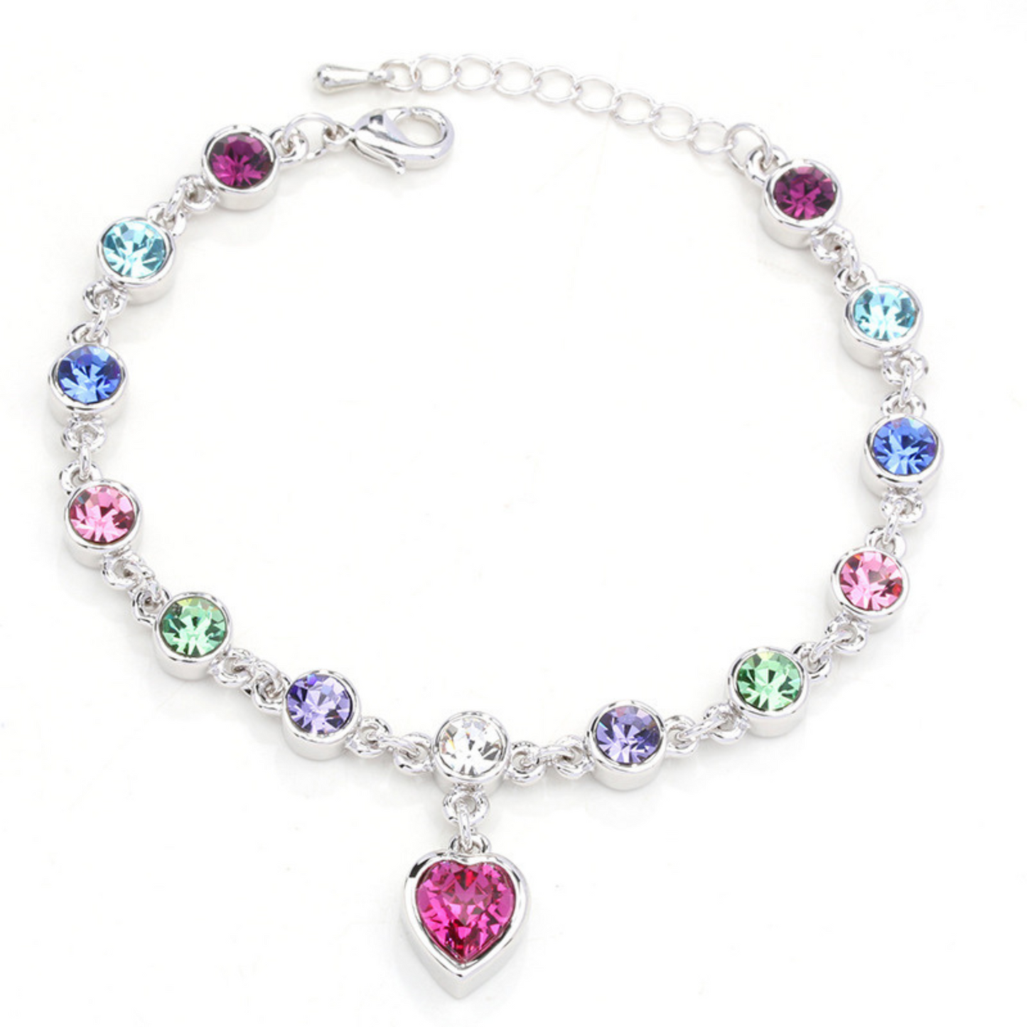 [BOGO FREE] RHINESTONE HEART BRACELET