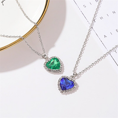 [BOGO FREE] TITANIC HEART OF THE OCEAN NECKLACE