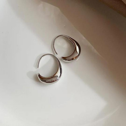 [BOGO FREE] WATER DROP HOOP EARRINGS