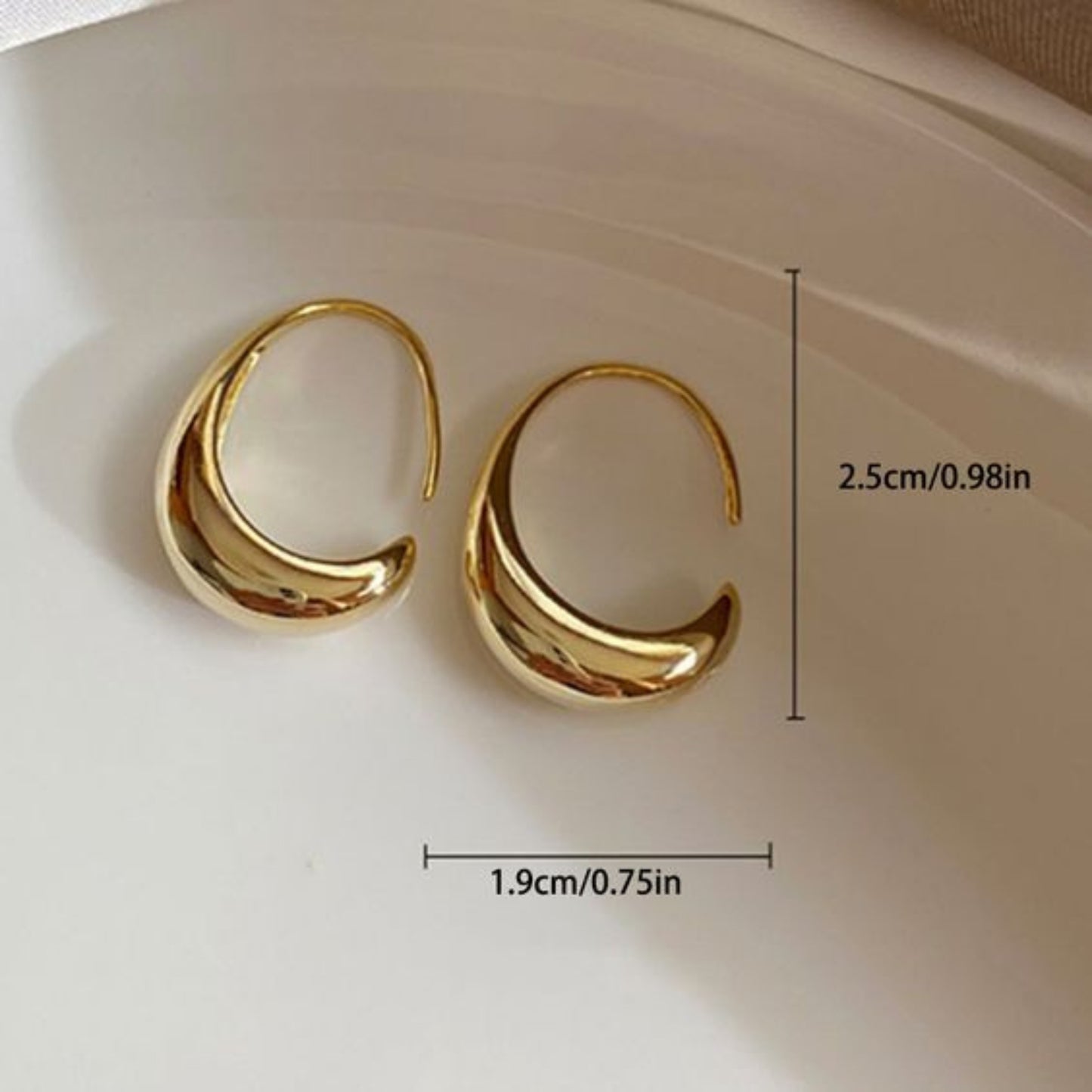 [BOGO FREE] WATER DROP HOOP EARRINGS