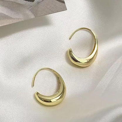 WATER DROP HOOP EARRINGS