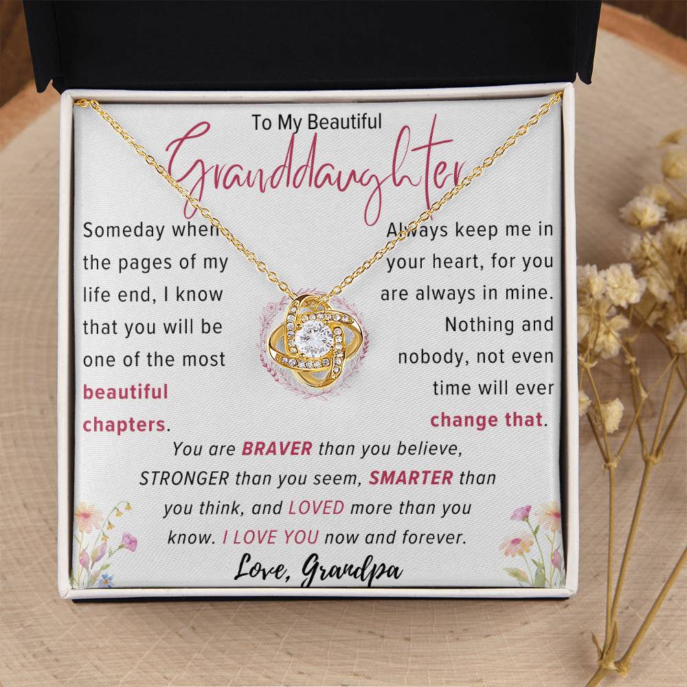 [BOGO FREE] LOVE KNOT NECKLACE - Granddaughter Beautiful Chapters