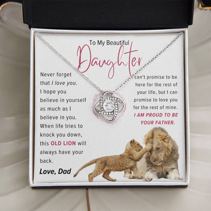 [BOGO FREE] LOVE KNOT NECKLACE - Daughter Proud Of You