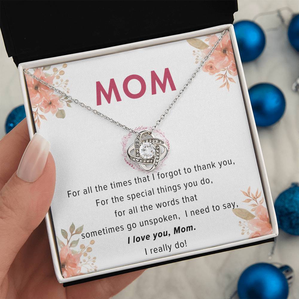 [BOGO FREE] LOVE KNOT NECKLACE - I Love You Mom