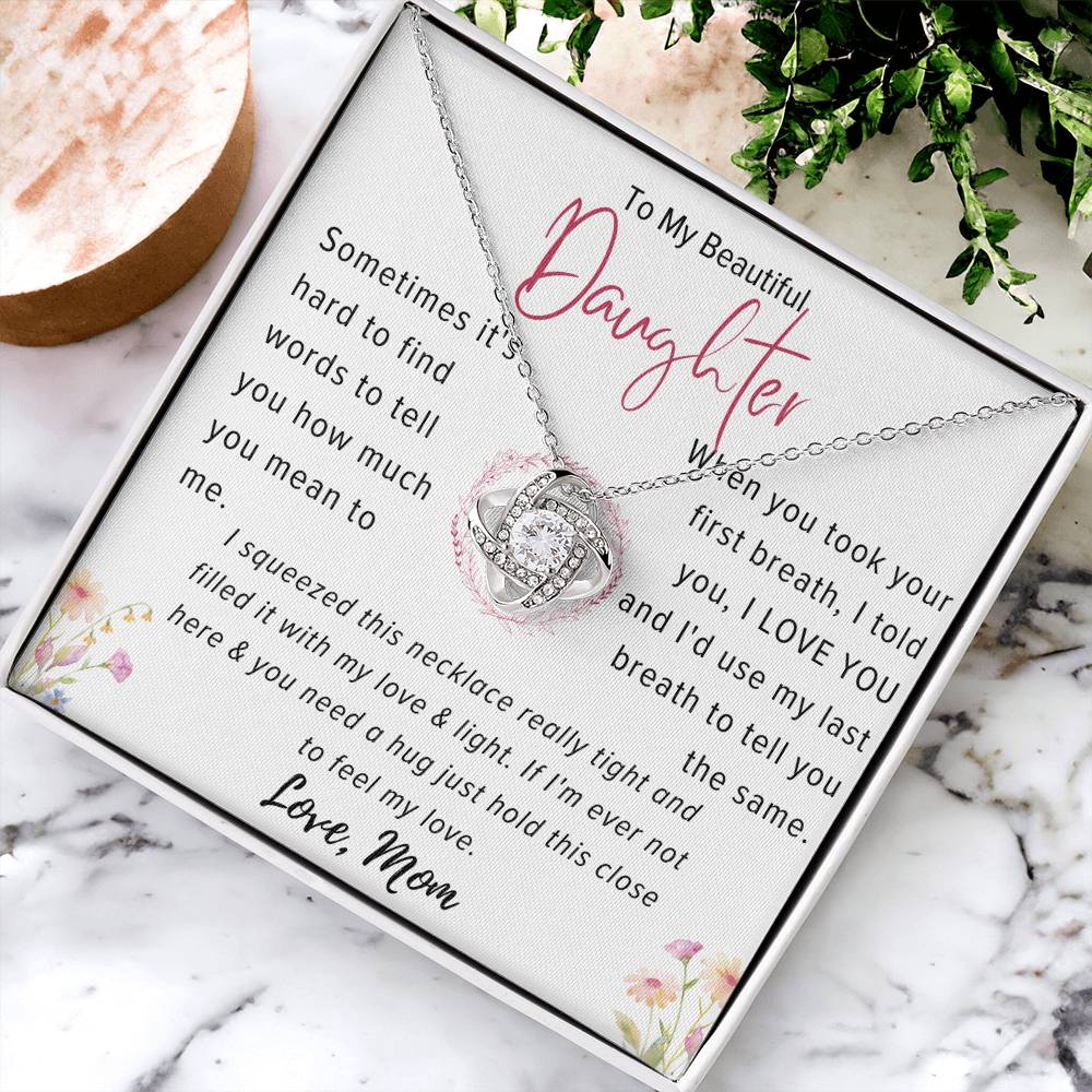 [BOGO FREE] LOVE KNOT NECKLACE - Daughter First Breath