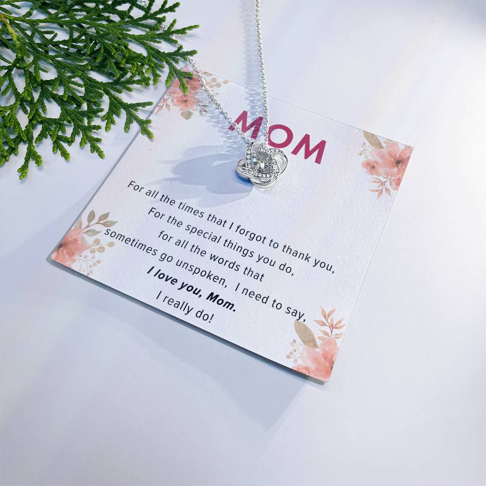 [BOGO FREE] LOVE KNOT NECKLACE - I Love You Mom