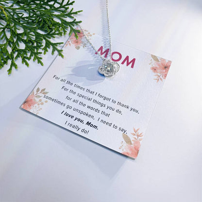 LOVE KNOT NECKLACE - I Love You Mom